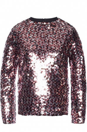 Sequinned crewneck top, zdjęcie 1 Sequinned crewneck top od McQ Alexander McQueen
